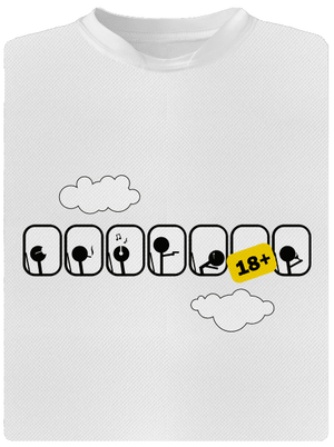 Lietadlo detské športové tričko White