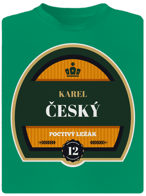 Pivná etiketa detské športové tričko Kelly Green Mal
