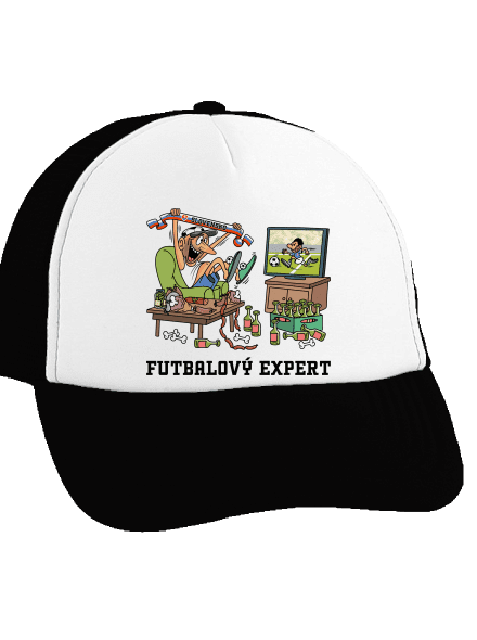 Futbalový expert šiltovka truckerka Black cap