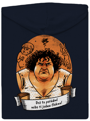 B14: Slunce seno jahody dámska mikina na zips Navy Mal