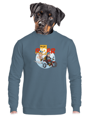 unisex mikina bez kapucne
