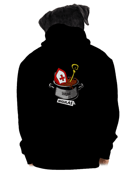 Miguláš pánska mikina na zips Black