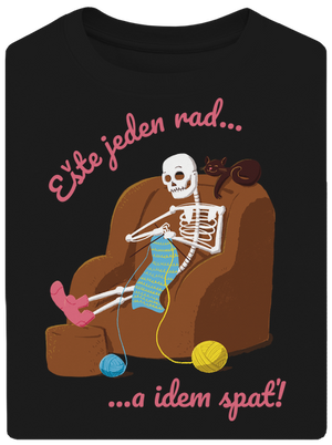 Ešte jeden rad unisex tričko oversized Black