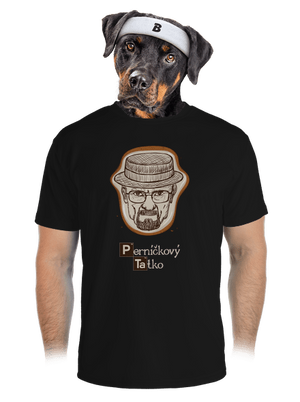 Perníčkový tatko a Perníček pánske športové tričko Black