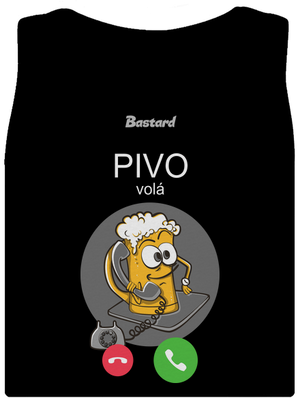 Pívo volá dámske tielko klasické Black