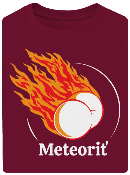 Meteoriť unisex tričko oversized Garnet