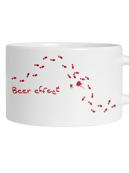 Beer effect! hrnček makronka White