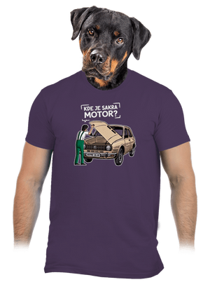 Kde je motor? pánske tričko Urban Purple
