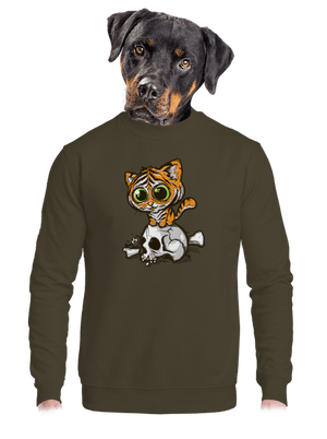 unisex mikina bez kapucne