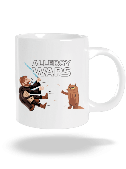 Allergy Wars veľký hrnček White