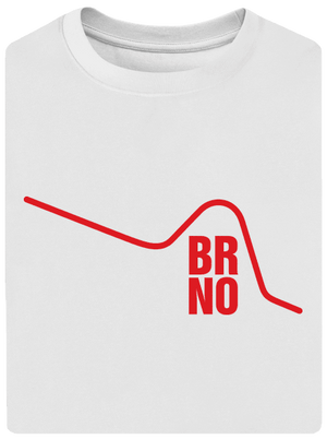 Brno unisex tričko oversized White