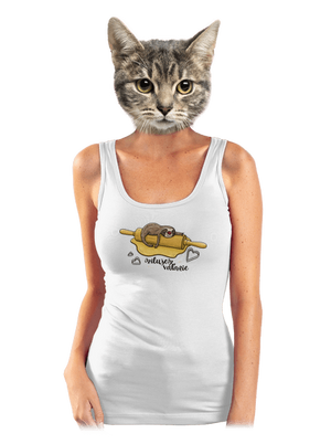 Milujem váľanie dámske tielko klasické White