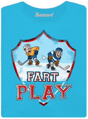 Fart Play dámske tričko s lemom Blue Atol