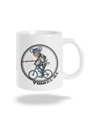 Cyklistický horoskop: Baran klasický hrnček White