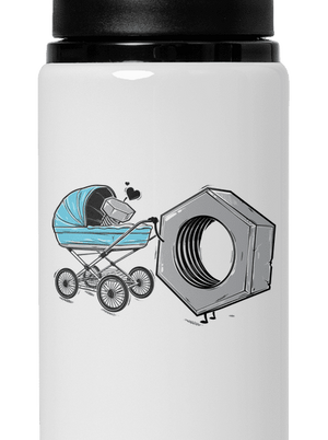 Správna matka flaša na vodu White