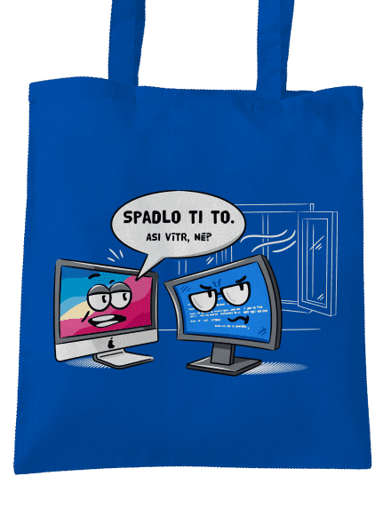 Mac vs. Windows taška Bright Royal