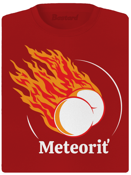 Meteoriť dámske športové tričko Red Mal