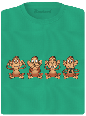 Opička s mobilom dámske športové tričko Mint Mal