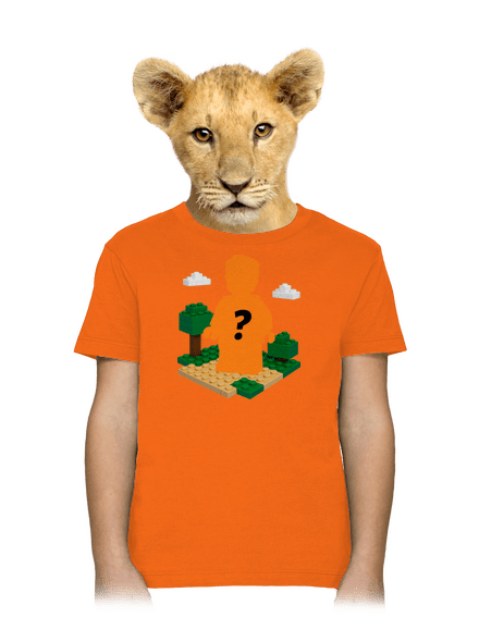 Lego z vlastnej fotky detské tričko Orange