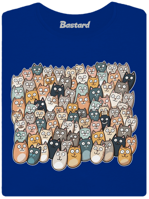 Nájdi čerta dámske tričko s lemom Royal Blue Mal