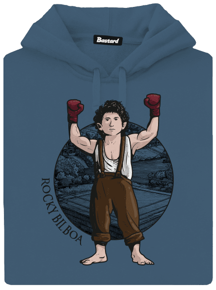 Rocky Bilboa dámska mikina klokanka Denim
