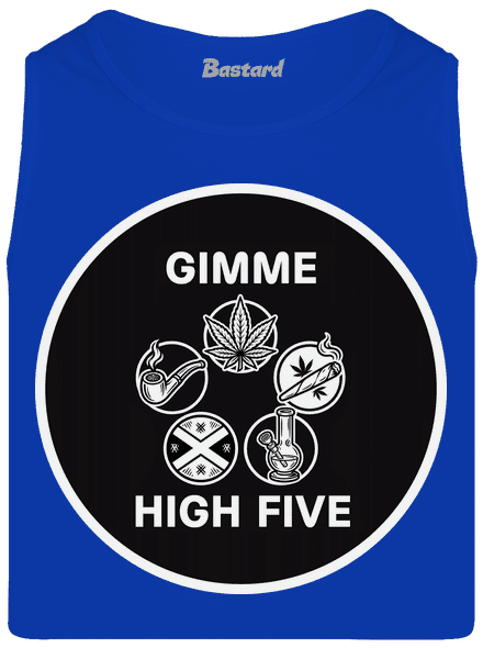Gimme high five pánske tielko Royal Blue