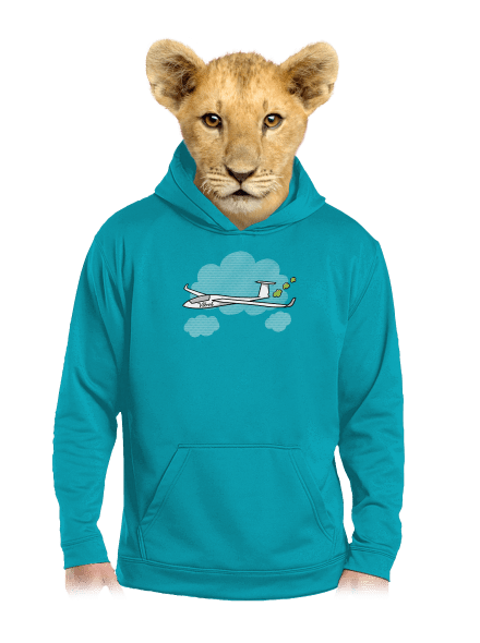 Větroň detská mikina klokanka Hawaiian Blue