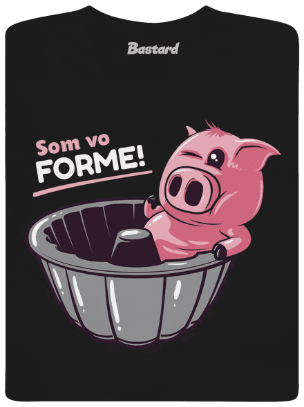 Vo forme pánske tričko Black