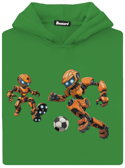 AI futbal detská mikina klokanka Kelly Green AWD