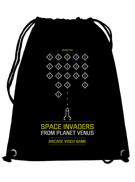 Space Invaders vak Black