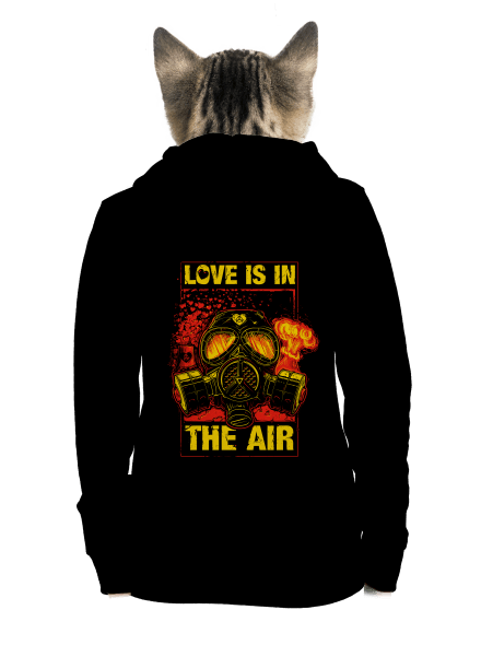 Love is in the Air dámska mikina na zips Black