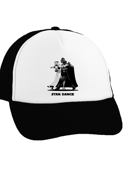 Star dance šiltovka truckerka Black cap