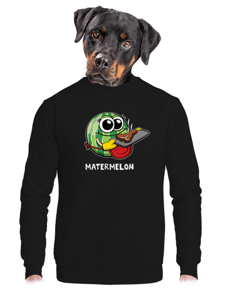 Melouní rodina unisex mikina bez kapucne Black