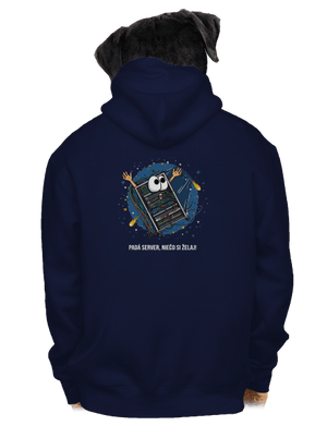 Padá server pánska mikina na zips Navy