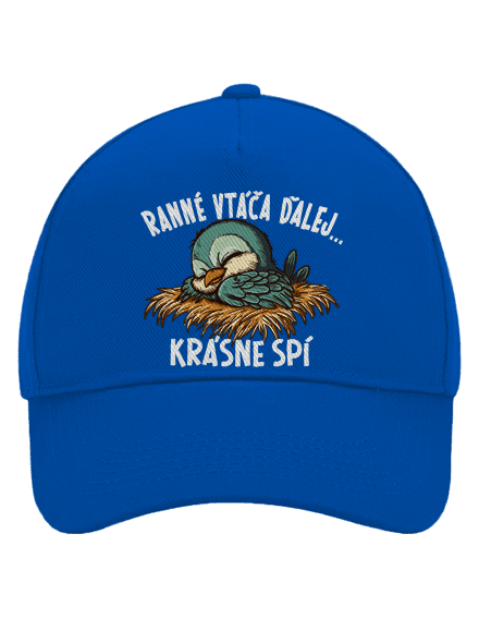 Ranné vtáča spí šiltovka baseballka Bright Royal