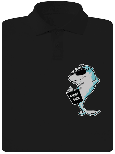Moby Dick pánska polokošeľa Black