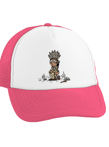 Indiánek šiltovka truckerka Fluorescent Pink cap
