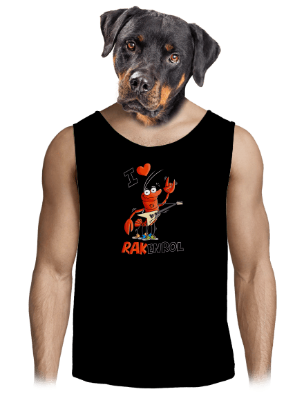 Rakenrol pánske tielko Black