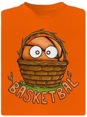 Basketbal detské športové tričko Neon Orange