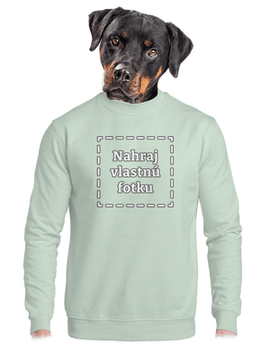 Vlastná potlač unisex mikina bez kapucne Blush Mint