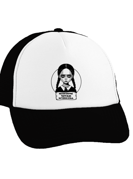Nie som smutná šiltovka truckerka Black cap