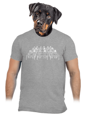 Cimrman: Debil, blbeček pánske tričko Sport Grey