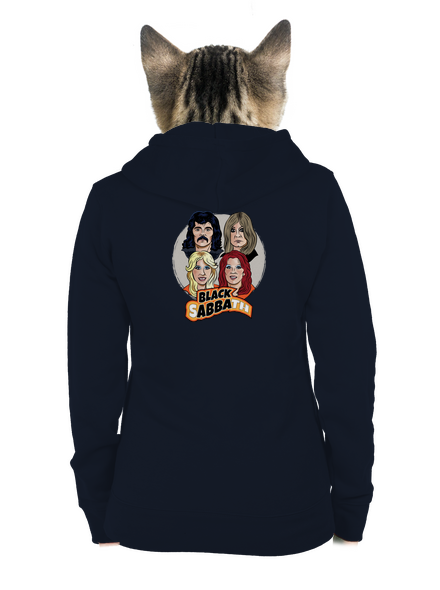 Black Abba dámska mikina na zips Navy Mal