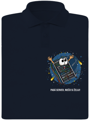 Padá server pánska polokošeľa Navy Mal