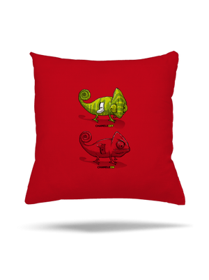 Zapnuté vypnuté vankúš Red