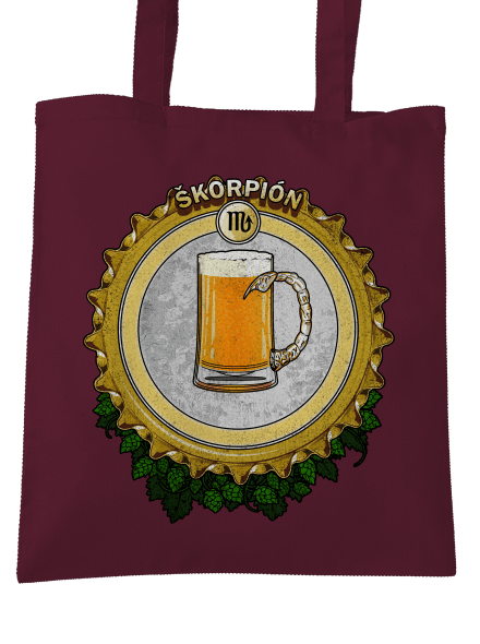 Pivný horoskop: Škorpión taška Burgundy