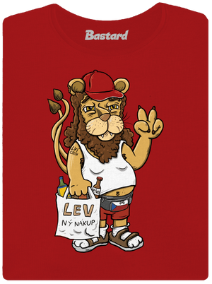 Lvíček dámske tričko prémium Red Mal