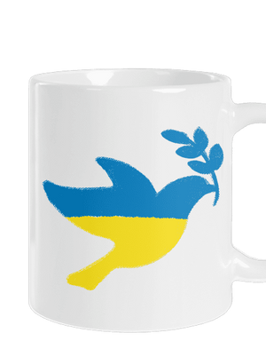 Ukrajina - Holubica obrys klasický hrnček White