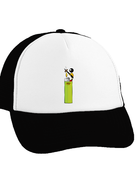 Panáčik šiltovka truckerka Black cap