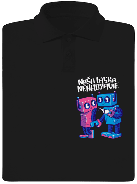 Roboti pánska polokošeľa Black